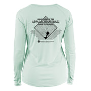 Appalachian Trail Diamond Topo  Long Sleeve Microfiber Women's T-Shirt