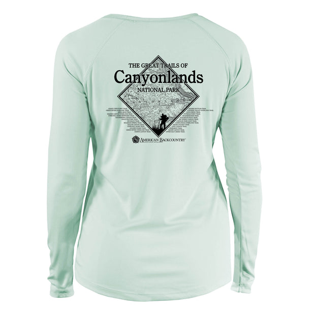 Canyonlands Diamond Topo Long Sleeve Microfiber Women's T-Shirt