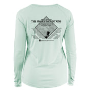 Great Smoky Mountains Diamond Topo Long Sleeve Microfiber Women's T-Shirt