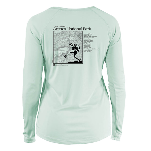 Arches National Park Great Trails Long Sleeve Microfiber Women's T-Shirt
