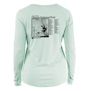 Glacier National Park Great Trails Long Sleeve Microfiber Women's T-Shirt