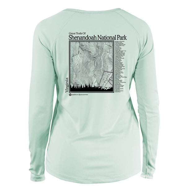 Shenandoah National Park Great Trails Long Sleeve Microfiber Women's T-Shirt