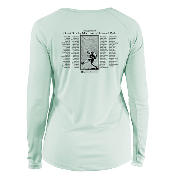 Smoky Mountain National Park Great Trails Long Sleeve Microfiber Women's T-Shirt