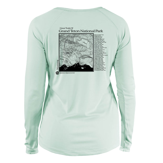 Grand Teton National Park Great Trails Long Sleeve Microfiber Women's T-Shirt