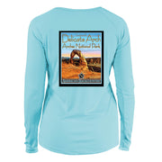 Delicate Arch National Park Vintage Destinations Long Sleeve Microfiber Women's T-Shirt