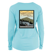 Smoky Mountain National Park Vintage Destinations Long Sleeve Microfiber Women's T-Shirt