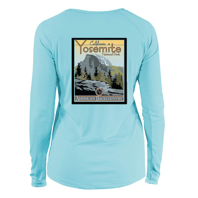 Yosemite National Park Vintage Destinations Long Sleeve Microfiber Women's T-Shirt