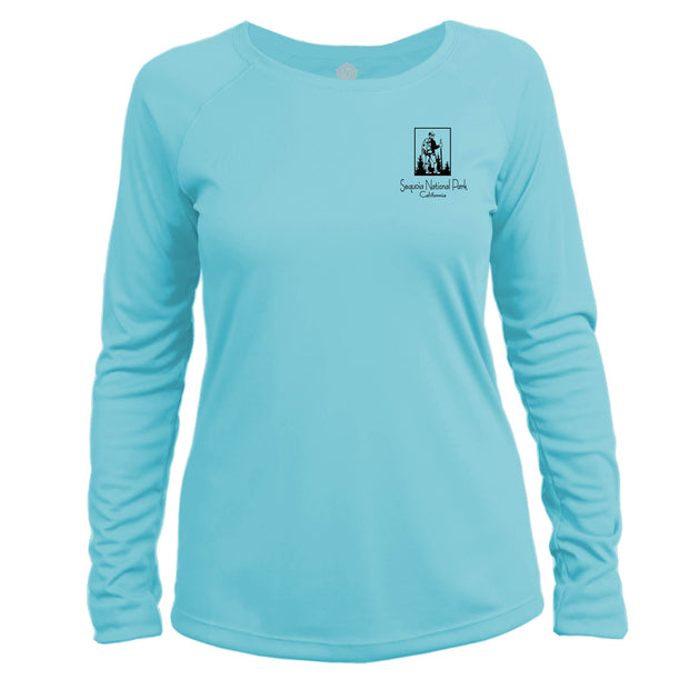 Sequoia National Park Vintage Destinations Long Sleeve Microfiber Women's T-Shirt