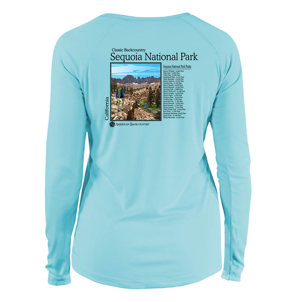 Sequoia National Park Classic Backcountry Long Sleeve Microfiber Women's T-Shirt