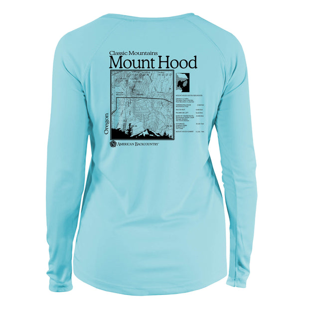 Mount Hood Classic Mountain Long Sleeve Microfiber Women's T-Shirt