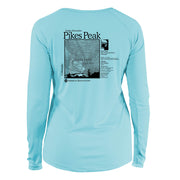 Pikes Peak Classic Mountain Long Sleeve Microfiber Women's T-Shirt