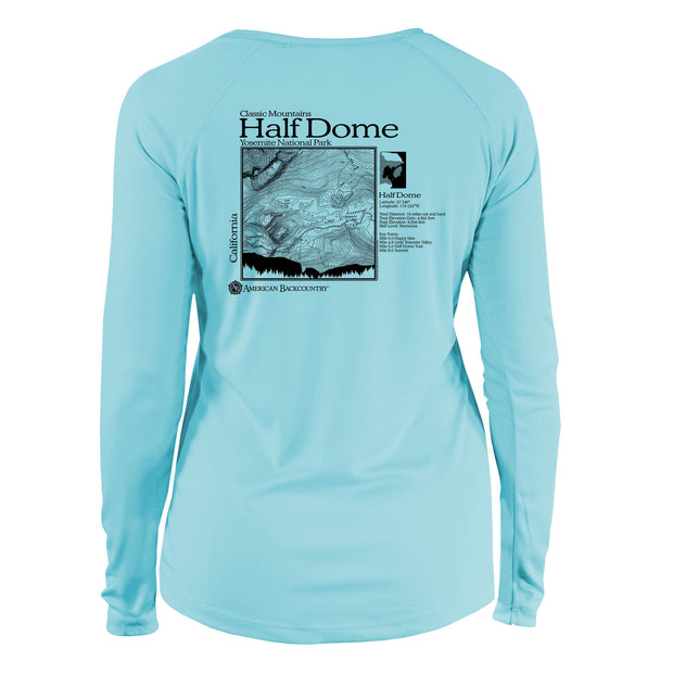 Half Dome Classic Mountain Long Sleeve Microfiber Women's T-Shirt