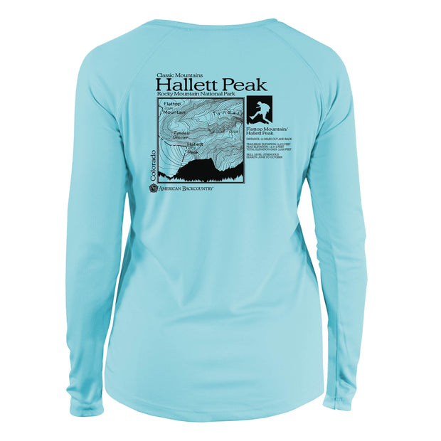 Hallett Peak Classic Mountain Long Sleeve Microfiber Women's T-Shirt