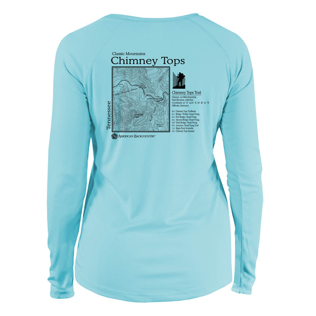 Chimney Tops Classic Mountain Long Sleeve Microfiber Women's T-Shirt