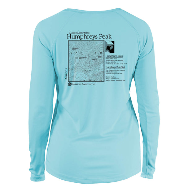 Humpreys Peak Classic Mountain Long Sleeve Microfiber Women's T-Shirt