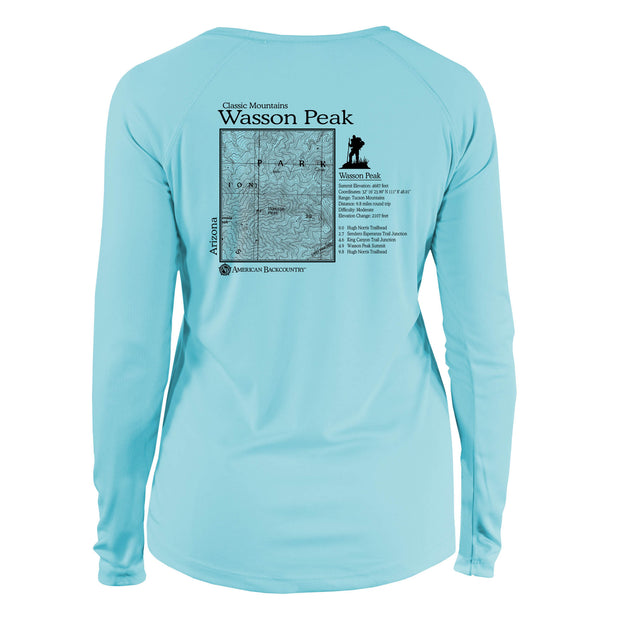 Wasson Peak Classic Mountain Long Sleeve Microfiber Women's T-Shirt