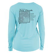 Jay Peak Classic Mountain Long Sleeve Microfiber Women's T-Shirt