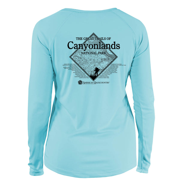 Canyonlands Diamond Topo Long Sleeve Microfiber Women's T-Shirt