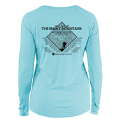 Great Smoky Mountains Diamond Topo Long Sleeve Microfiber Women's T-Shirt