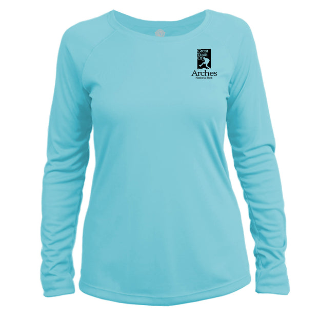 Arches National Park Great Trails Long Sleeve Microfiber Women's T-Shirt