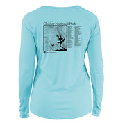 Glacier National Park Great Trails Long Sleeve Microfiber Women's T-Shirt