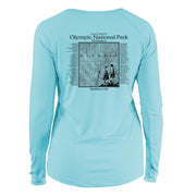 Olympic National Park Great Trails Long Sleeve Microfiber Women's T-Shirt