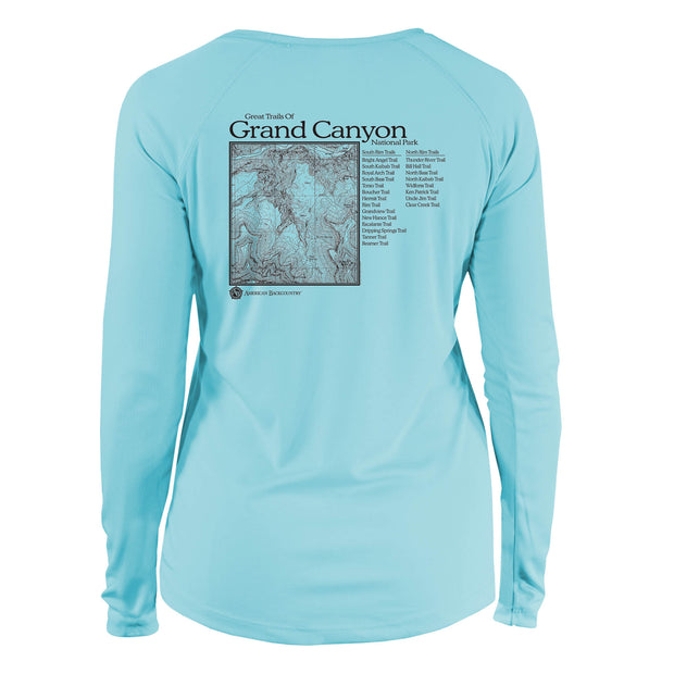Grand Canyon National Park Great Trails Long Sleeve Microfiber Women's T-Shirt