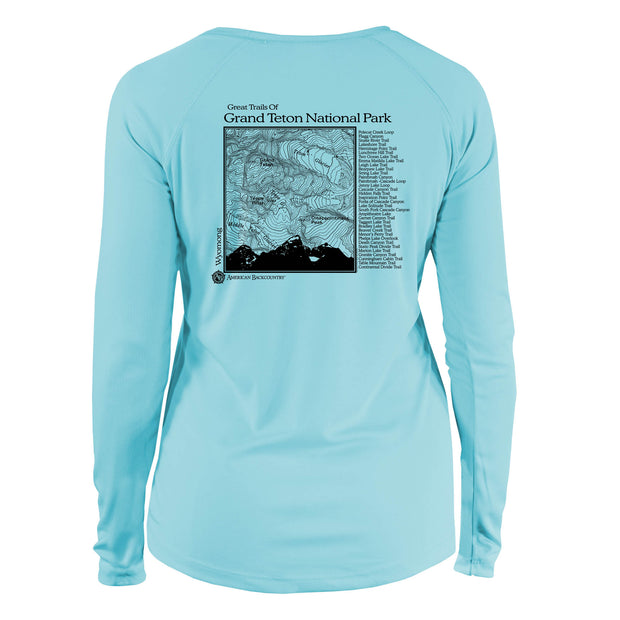 Grand Teton National Park Great Trails Long Sleeve Microfiber Women's T-Shirt