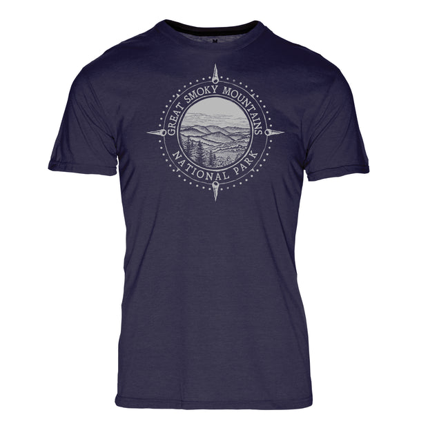 Minimalist Compass Great Smoky Mountains National Park REPREVE® Crew T-Shirt