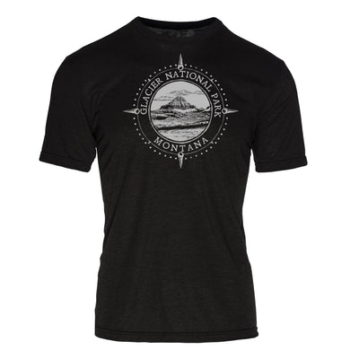 Minimalist Compass Glacier National Park REPREVE® Crew T-Shirt