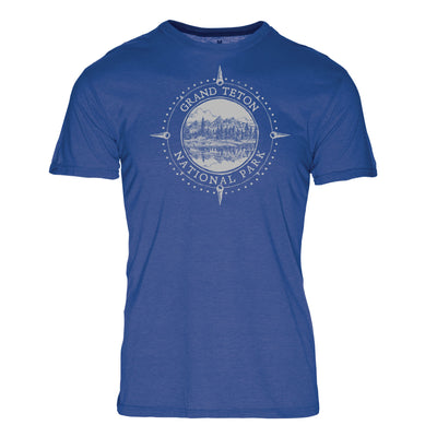 Minimalist Compass Grand Teton National Park REPREVE® Crew T-Shirt