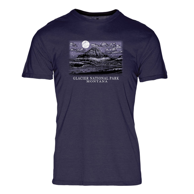 Night Sky Glacier National Park REPREVE® Crew T-Shirt
