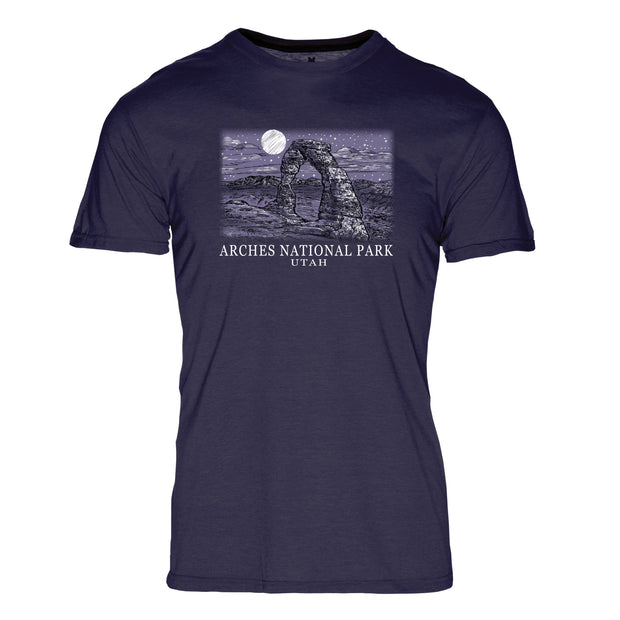 Night Sky Arches National Park REPREVE® Crew T-Shirt
