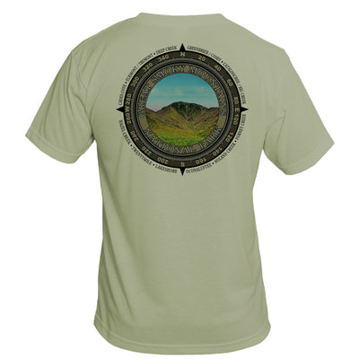 Retro Compass Great Smoky Mountains Basic Performance T-Shirt