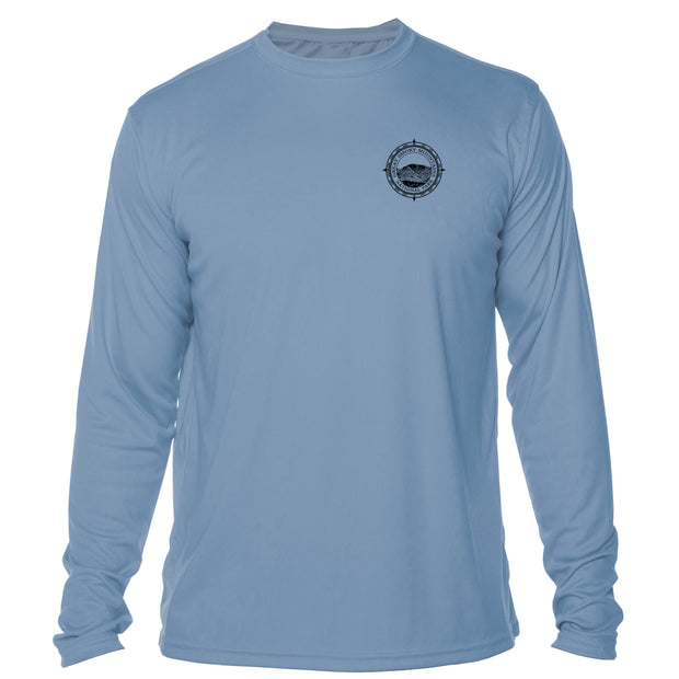 Retro Compass Great Smoky Mountains Microfiber Long Sleeve T-Shirt