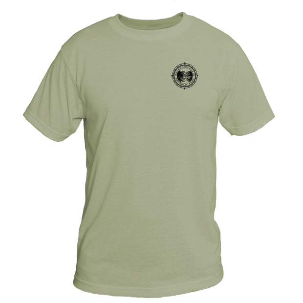 Retro Compass Rocky Mountain National Park Basic Performance T-Shirt
