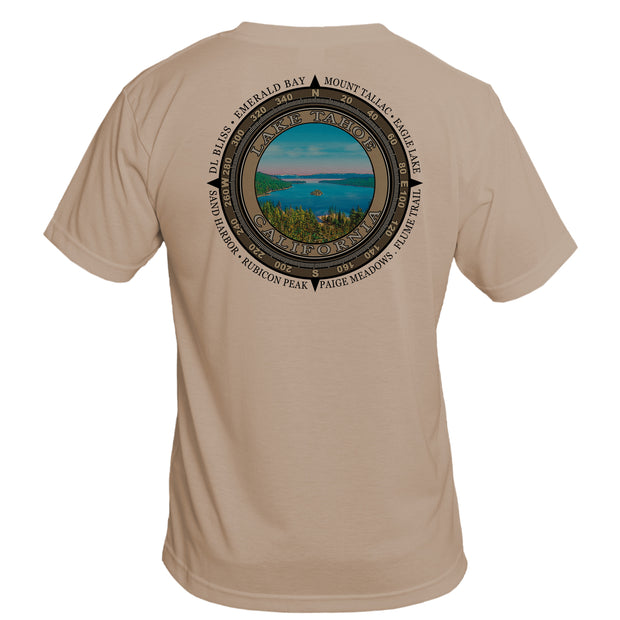 Retro Compass Lake Tahoe Basic Performance T-Shirt