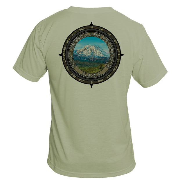 Retro Compass Denali National Park Basic Performance T-Shirt