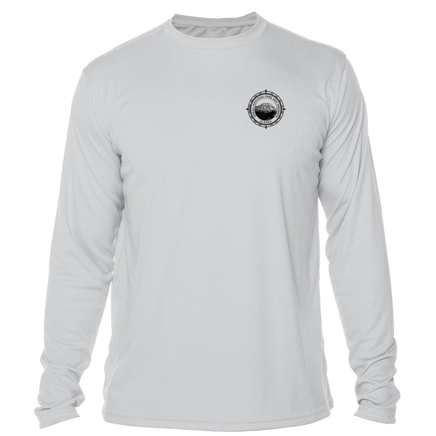 Retro Compass Denali National Park Microfiber Long Sleeve T-Shirt