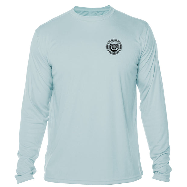 Retro Compass Glen Canyon National Recreation Area Microfiber Long Sleeve T-Shirt