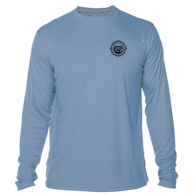 Retro Compass Glen Canyon National Recreation Area Microfiber Long Sleeve T-Shirt