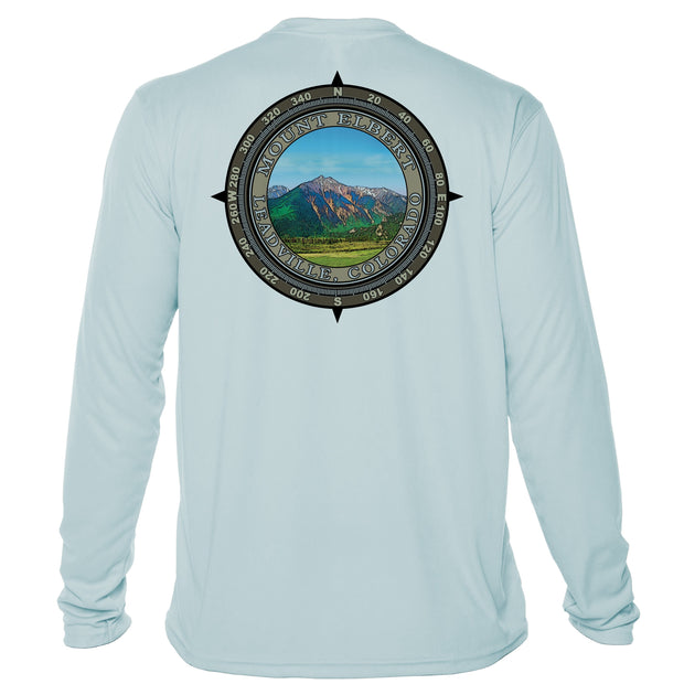 Retro Compass Mount Elbert Microfiber Long Sleeve T-Shirt