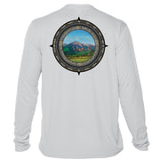 Retro Compass Mount Elbert Microfiber Long Sleeve T-Shirt