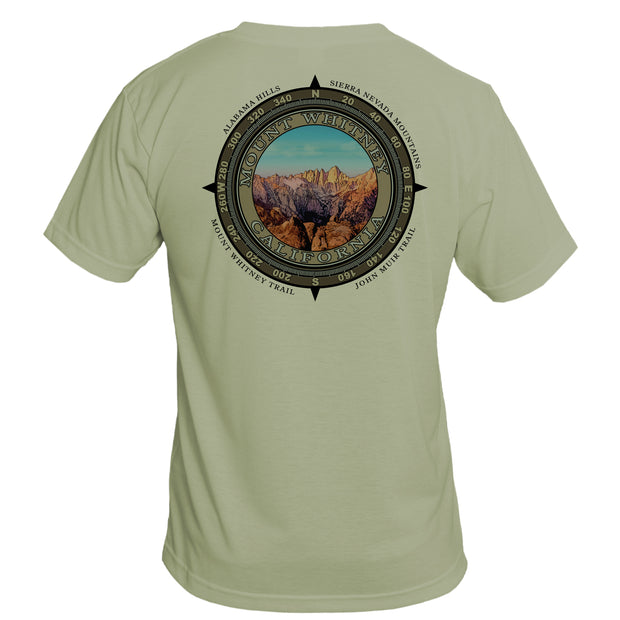 Retro Compass Mount Whitney Basic Performance T-Shirt