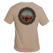 Retro Compass Mount Whitney Basic Performance T-Shirt
