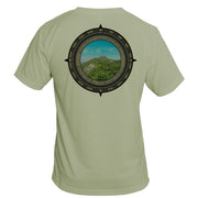 Retro Compass Mount Mansfield Basic Performance T-Shirt