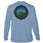 Retro Compass Mount Mansfield Microfiber Long Sleeve T-Shirt