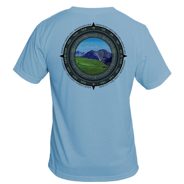 Retro Compass Mount Rogers Basic Performance T-Shirt