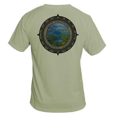 Retro Compass Boundary Waters Basic Performance T-Shirt