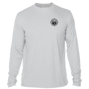 Retro Compass Lake Chatuge Microfiber Long Sleeve T-Shirt